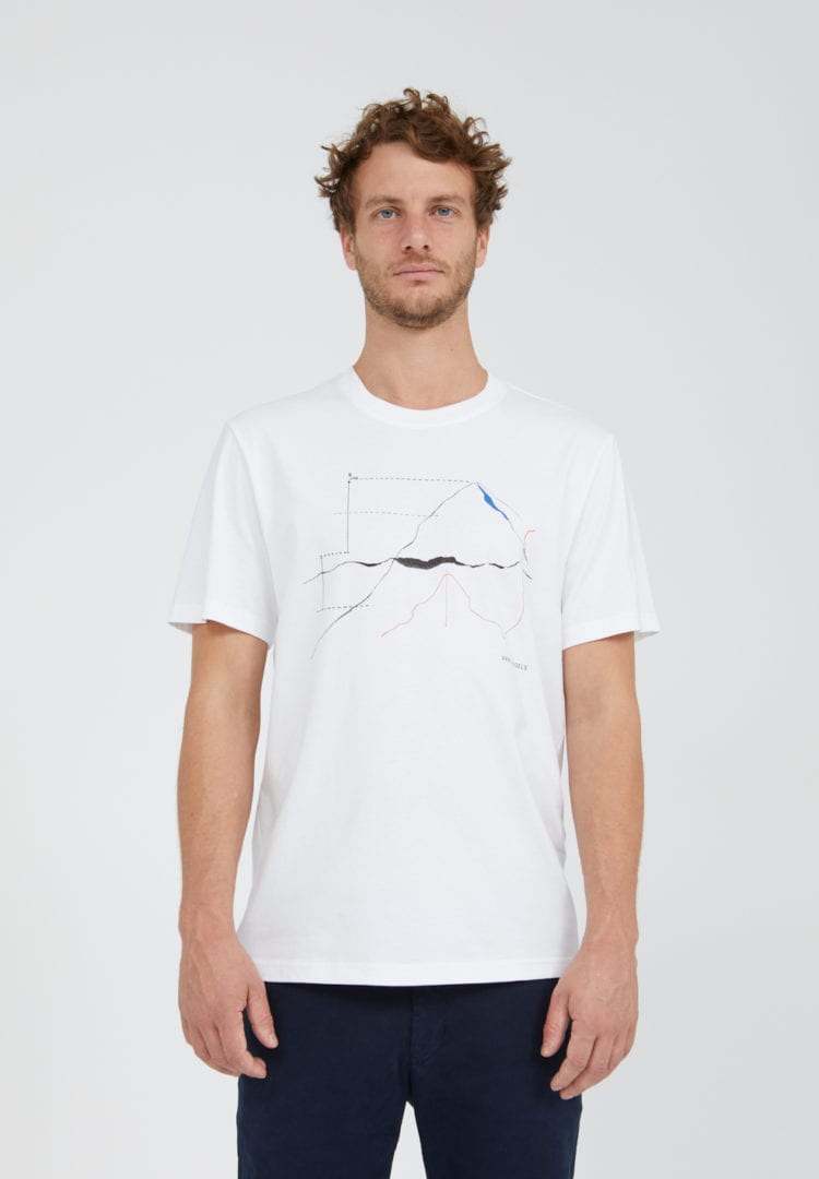 T-shirt Aado Measure High In White von ArmedAngels