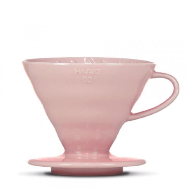 bunte  v60 Handfilter - Porzellan rosa / für 2-3 Tassen von Hario